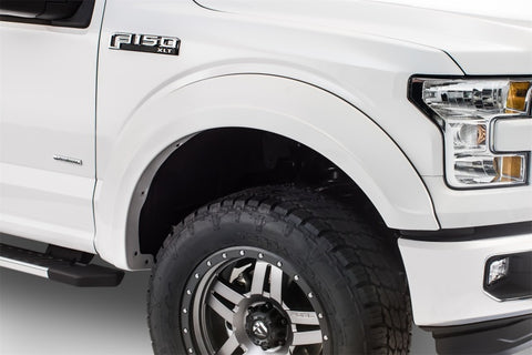 Bushwacker 15-17 Ford F-150 Styleside Extend-A-Fender Style Flares 4pc 67.1/78.9/97.6in Bed - Black - 20936-02