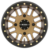 Method MR406 UTV Beadlock 14x10 5+5/-2mm Offset 4x156 132mm CB Method Bronze w/Matte Blk Ring Wheel - MR40641046955B