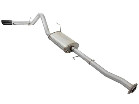 aFe MACHForce XP SS Exhaust 3in to 3.5in Cat-Back w/ Black Tip 15 Ford F-150 EcoBoost V6 2.7/3.5Ltt - 49-43068-B