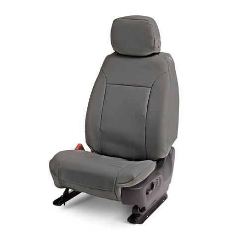 Covercraft 22-24 Chevrolet Silverado Leatherette PrecisionFit Custom Front Row Seat Covers - Stone - GTC4324ABLTSN
