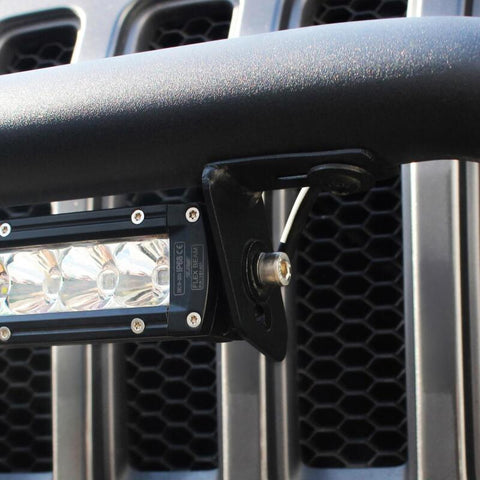 Westin 07-18 Jeep Wrangler JK / 18-22 Jeep Wrangler JL WJ2 LED Brackets - Tex. Blk - 59-88015