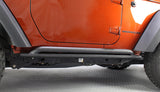 Fishbone Offroad 07-18 Jeep Wrangler JK 2 Door Rubicon Steel Rock Slider - Black Textured Powdercoat - FB23010