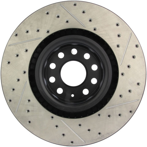 StopTech 09 VW Passat CC / 06-09 Passat Slotted & Drilled Right Front Rotor - 127.33112R