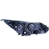 ANZO 2012-2014 Ford Focus Projector Headlights w/ Plank Style Design Black - 121490