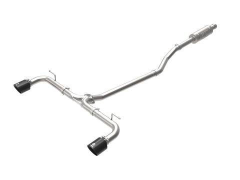 aFe Takeda 2-1/2in 304 SS Cat-Back Exhaust w/ Black Tips 14-18 Mazda 3 L4 2.0L/2.5L - 49-37015-B