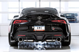 AWE Tuning 2020 Toyota Supra A90 Resonated Touring Edition Exhaust - 5in Chrome Silver Tips - 3015-32118