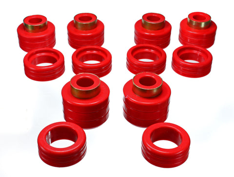 Energy Suspension Chevy Pickup 2&4Wd Body Mounts - Red - 3.4123R