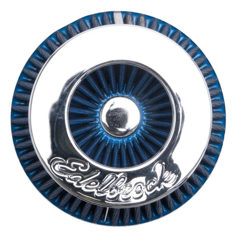Edelbrock Air Filter Pro-Flo Series Conical 6 7In Tall Blue/Chrome - 43643