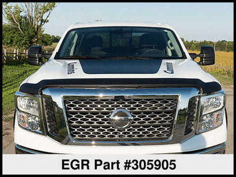 EGR 16+ Nissan Titan XD Superguard Hood Shield - Matte - 305905