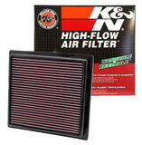 K&N 11 Jeep Grand Cherokee / 11 Dodge Durango Replacement Panel Air Filter - 33-2457