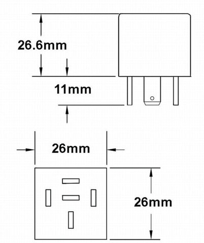 Hella Relay 12V 20/40A Spdt Res Sld - 931680011