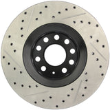 StopTech 05-06 Audi A4 Quattro/ 02-04 A6 Quattro / 99-02 S4 Front Left Slotted & Drilled Rotor - 127.33096L
