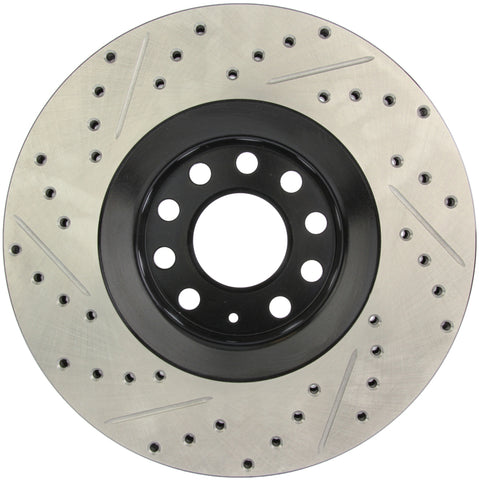 StopTech 05-06 Audi A4 Quattro/ 02-04 A6 Quattro / 99-02 S4 Front Left Slotted & Drilled Rotor - 127.33096L