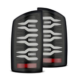 AlphaRex 02-06 Dodge Ram 1500/03-06 Dodge Ram 2500+3500 Luxx-Series LED Tail Lights (Pair) Black - 641010