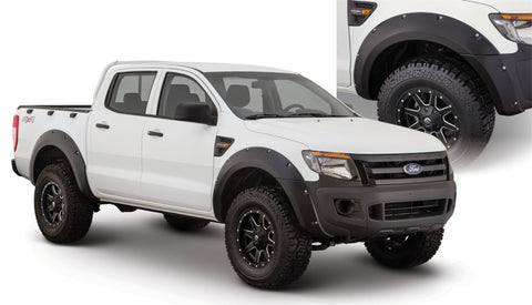 Bushwacker 11-15 Ford Ranger T6 Pocket Style Flares 4pc - Black - 20934-02