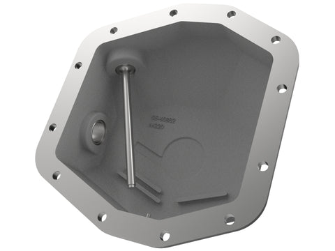 aFe 20-23 Jeep Gladiator JT (Dana M220) Pro Series Rear Differential Cover Black w/ Machined Fins - 46-71191B