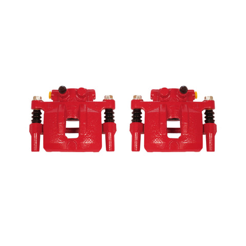 Power Stop 11-14 Chrysler 200 Rear Red Calipers w/Brackets - Pair - S5038