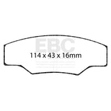 EBC Brakes Yellowstuff Performance Brake Pads - DP4003R