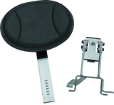 Kuryakyn Plug-N-Go Driver Backrest 14-Up Indian Black Pad, Chrome - 1628