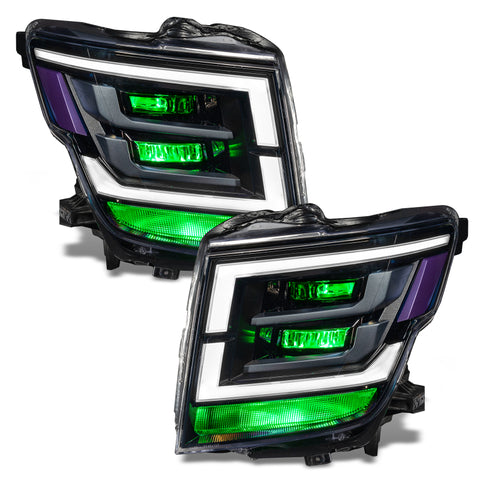 Oracle 21-22 Nissan Titan Demon Eye RGB Headlight Upgrade Kit - ColorSHIFT w/o Controller - 1464-334