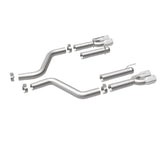 MagnaFlow Axle-Back, SS, 3in, Quad Split Rear 3.5 Tips 2015 Dodge Challenger incl SRT Hellcat - 19206