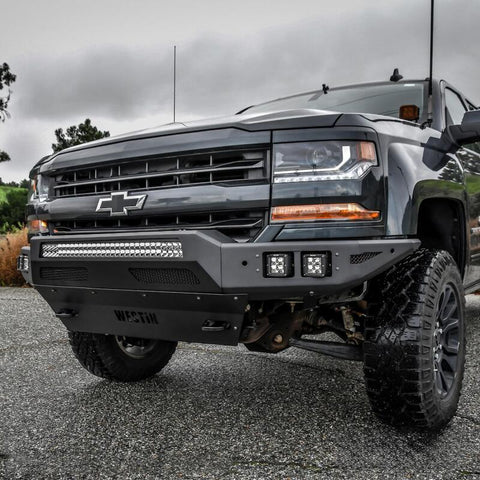 Westin 16-19 Chevy/GMC Silverado/Sierra 1500 Pro-Mod Front Bumper - Textured Black - 58-41005