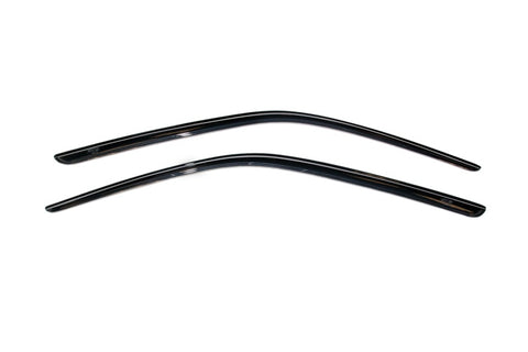 AVS 08-18 Dodge Challenger Ventvisor Outside Mount Window Deflectors 2pc - Smoke - 92010