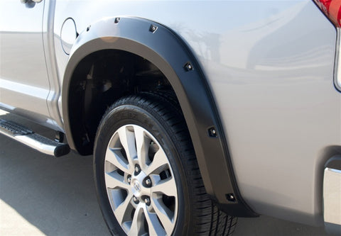 Lund 07-13 Toyota Tundra RX-Rivet Style Textured Elite Series Fender Flares - Black (2 Pc.) - RX602TB