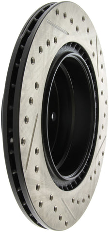 StopTech 06 BMW 325 / 07-09 BMW 328 Slotted & Drilled Right Rear Rotor - 127.34078R
