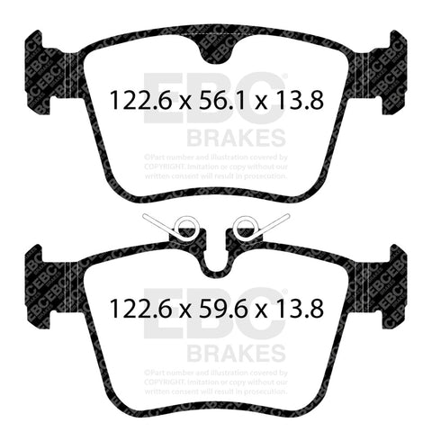 EBC 2020+ Jaguar I-Pace Electric Yellowstuff Rear Brake Pads - DP42411R
