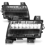 ANZO 2018-2021 Jeep Wrangler LED Side Markers Chrome Housing Smoke Lens w/ Seq. Signal Sport Bulb - 511085