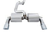 AWE Tuning Ford Focus RS Touring Edition Cat-Back Exhaust- Non-Resonated - Chrome Silver Tips - 3015-32088