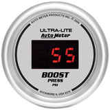 Autometer Ultra-Lite 2-1/16in 5-60 PSI Digital Boost Pressure Gauge - Silver - 6570