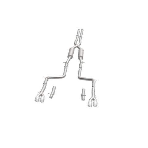 MagnaFlow Cat-Back, SS, 2.5in, Quad Split Rear 3.5in Tip 2015 Dodge Challenger 3.6L V6 - 19217