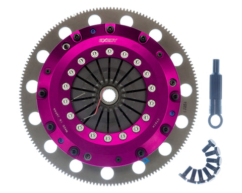 Exedy 11-16 Ford Mustang GT 5.0L Hyper Twin Cerametallic Clutch Sprung Center Disc Push Type Cover - ET04XD