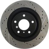 StopTech 06-07 350Z / 05-07 G35 exp Sport/ 06-07 G35X SportStop Slotted & Drilled Front Left Rotor - 127.42080L