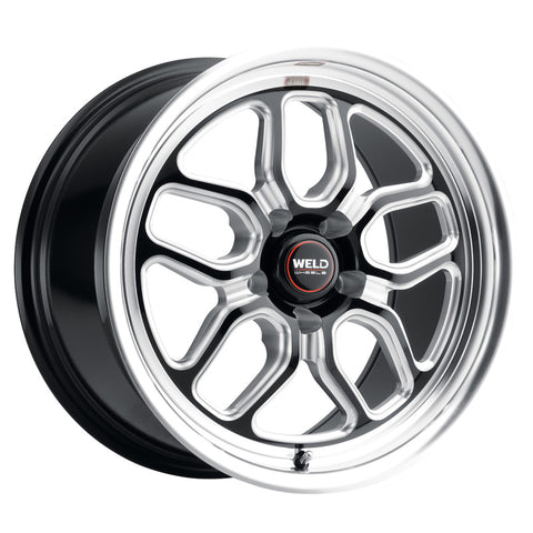 Weld S107 17X8 Laguna 5X114.3 ET00 BS4.50 Gloss Black MIL Dia 78.1 - S10778067450