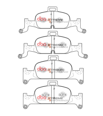 DBA 17-19 Audi A4 (w/318mm front Rotor) Front XP Performance Brake Pads - DB15060XP