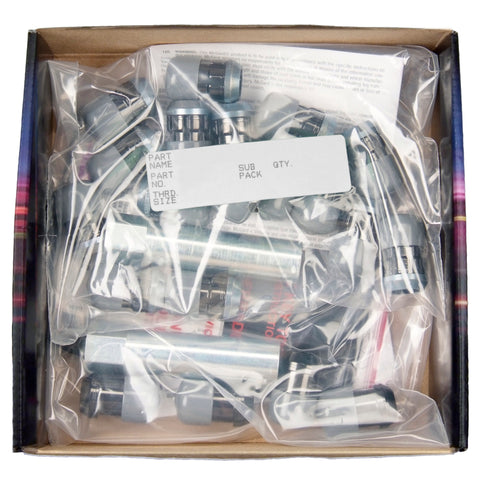 McGard SplineDrive Tuner 5 Lug Install Kit w/Locks & Tool (Cone) M12X1.25 / 13/16 Hex - Black - 65554BK