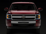 Raxiom 07-13 Chevrolet Silverado 1500 Axial Series Headlights w/ LED Bar- Blk Housing (Clear Lens) - S138003