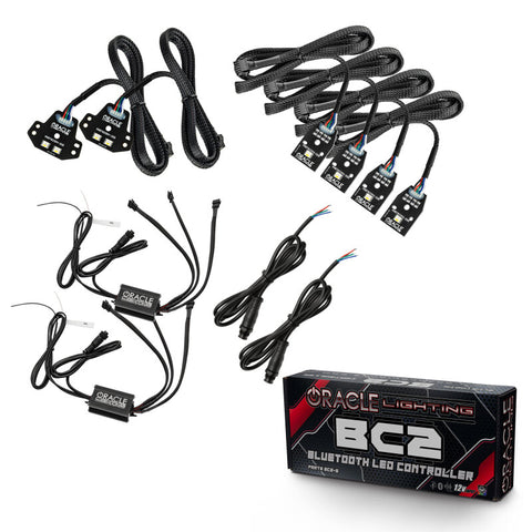Oracle 15-21 Dodge Charger RGB+W DRL Headlight DRL Kit - ColorSHIFT w/ BC1 Controller - 1443-335