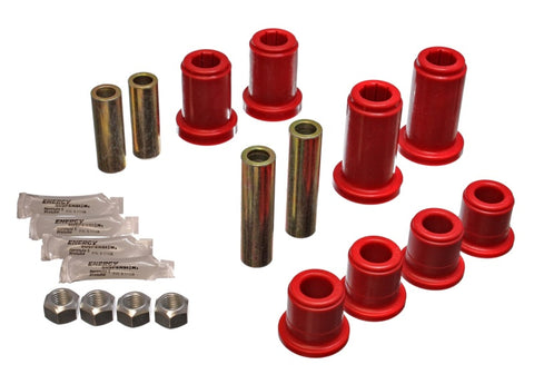 Energy Suspension 01-06 GM Silverado C2500 HD 2WD/K2500 HD 4WD Red Front End Control Arm Bushing Set - 3.3185R