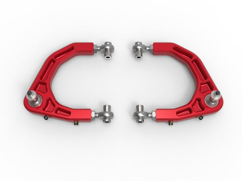 aFe Control 05-23 Toyota Tacoma Upper Control Arms - Red Anodized Billet Aluminum - 460-72T005-R