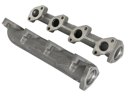 aFe BladeRunner Ported Ductile Iron Exhaust Manifold 08-10 Ford Diesel Trucks V8 6.4L (td) - 46-40124