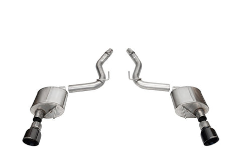 Corsa 2024+ Ford Mustang GT Sport Axle-Back Dual Rear Exit with 4.5in Black PVD Pro-Series Tips - 21252BLK