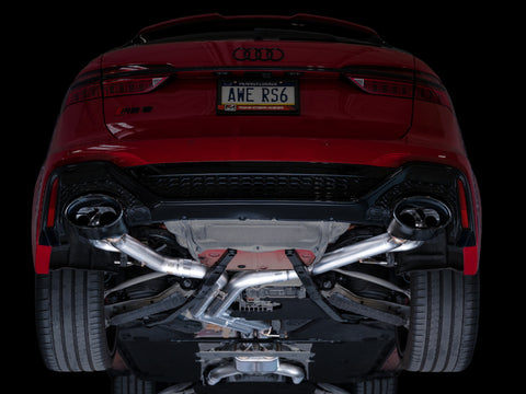 AWE Tuning 21-23 Audi C8 RS6/RS7 SwitchPath Cat-back Exhaust - Diamond Black Tips - 3025-33776