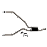 QTP 2019 + Ram 1500 CC/SB 5.7L Screamer 304 SS Cat Back Exhaust Split Rear Exit w/3in Tips - 420019