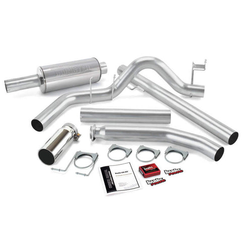 Banks Power 01 Dodge 5.9L Ext Cab Git-Kit - SS Single Exhaust w/ Chrome Tip - 49360
