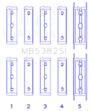 King Engine Bearings Subaru Ej20/Ej22/Ej25 (Incl. Turbo) (Size +0.75mm) Main Bearing Set - MB5382SI0.75