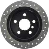 StopTech 14-15 Mini Cooper Base Slotted & Drilled Rear Right Rotor - 127.34159R